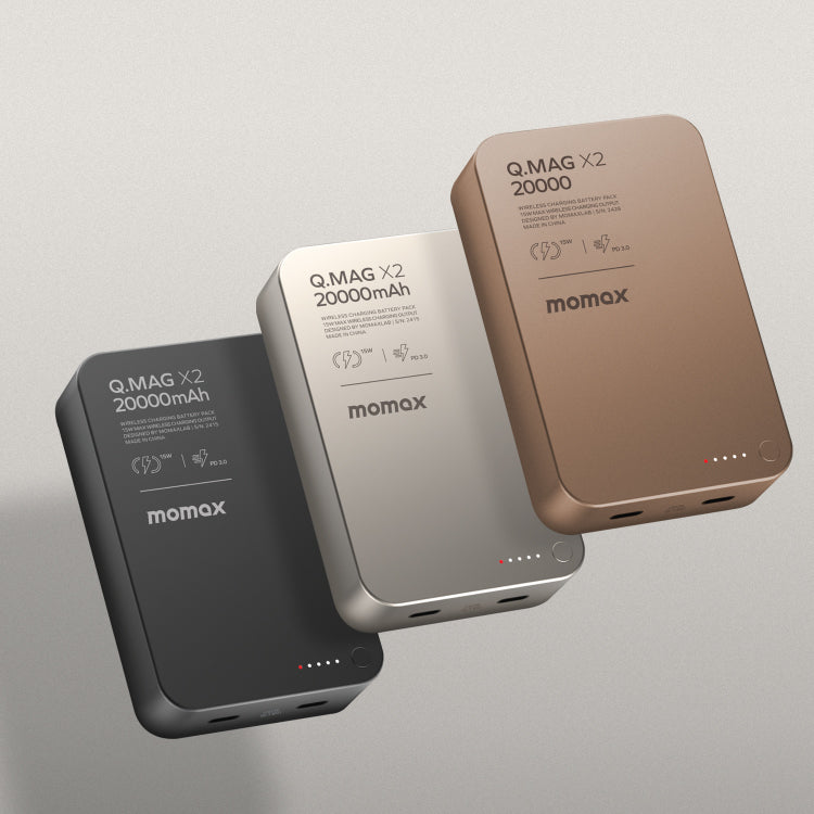 Q.Mag X2 Batterie Externe Sans Fil Magnétique 20000mAh - 2 Génération