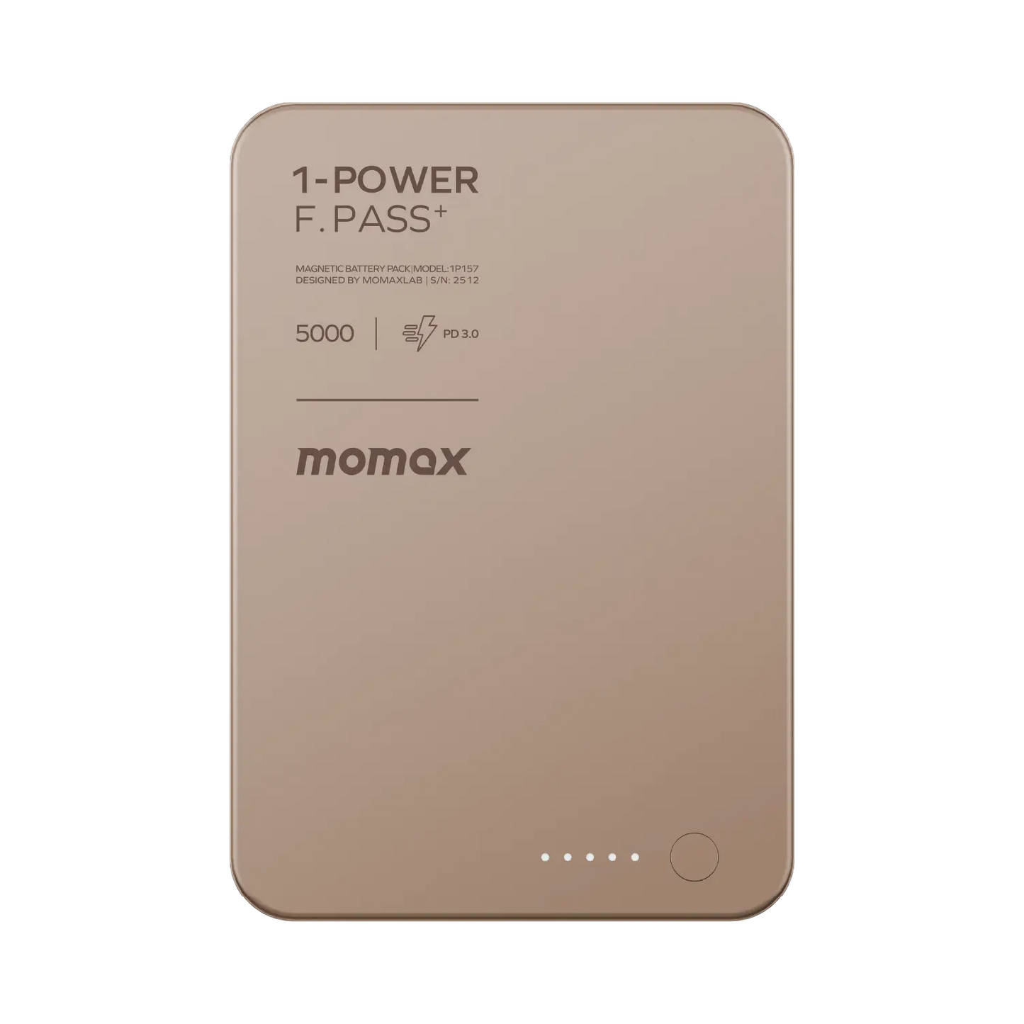 1-Power F.Pass⁺ 5000mAh Magnetic Battery Pack with Built-in Cable