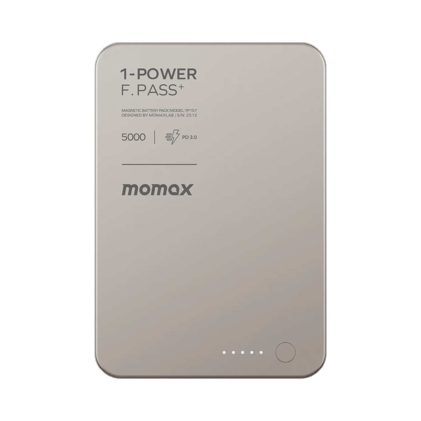 1-Power F.Pass⁺ 5000mAh Magnetic Battery Pack with Built-in Cable