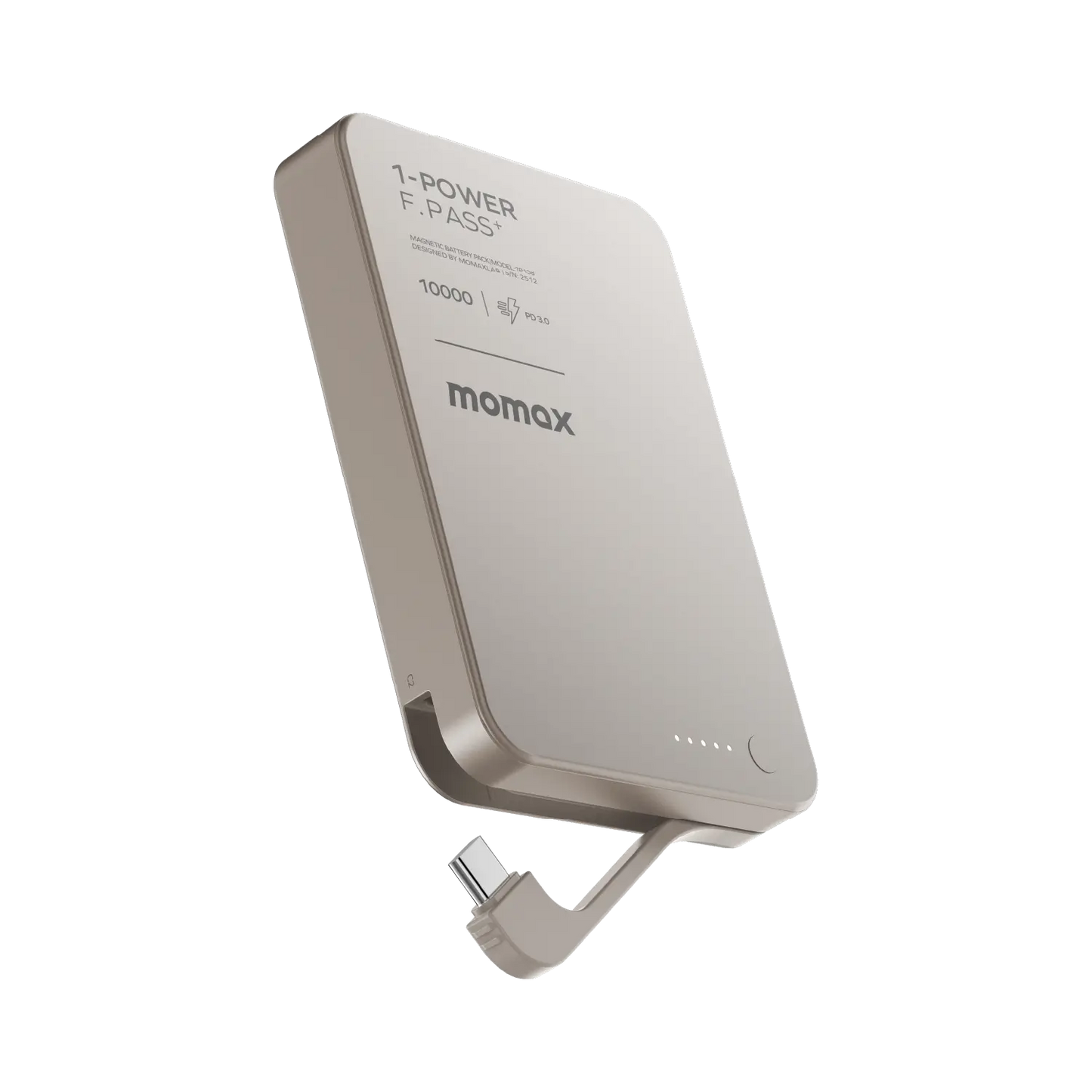 1-Power F.Pass⁺ 10000mAh Magnetic Battery Pack with Built-in Cable