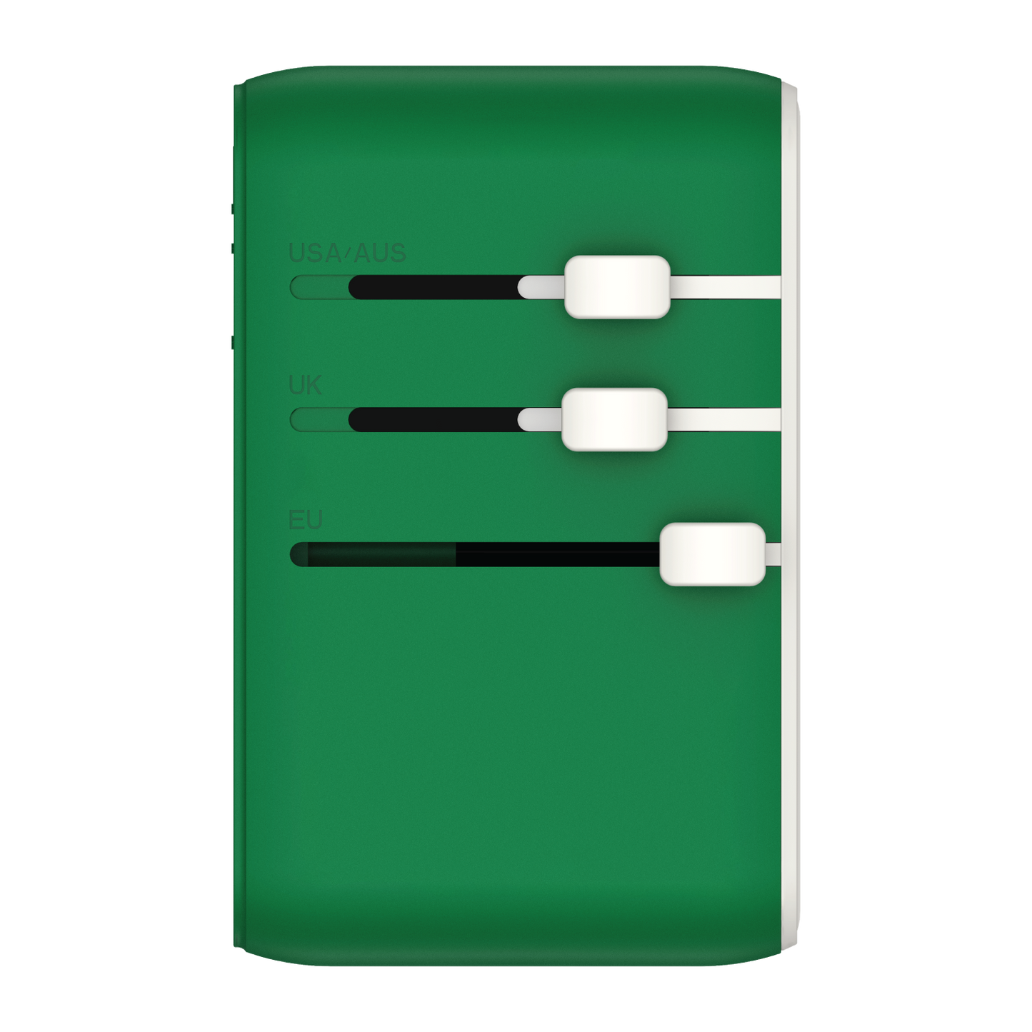 1-World+ 3-Port Travel Charger Built-In USB-C Cable 25W