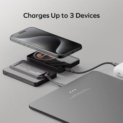 1-Power X Pro Magnetic Wireless Power Bank 5000mAh With Built-In USB-C Cable