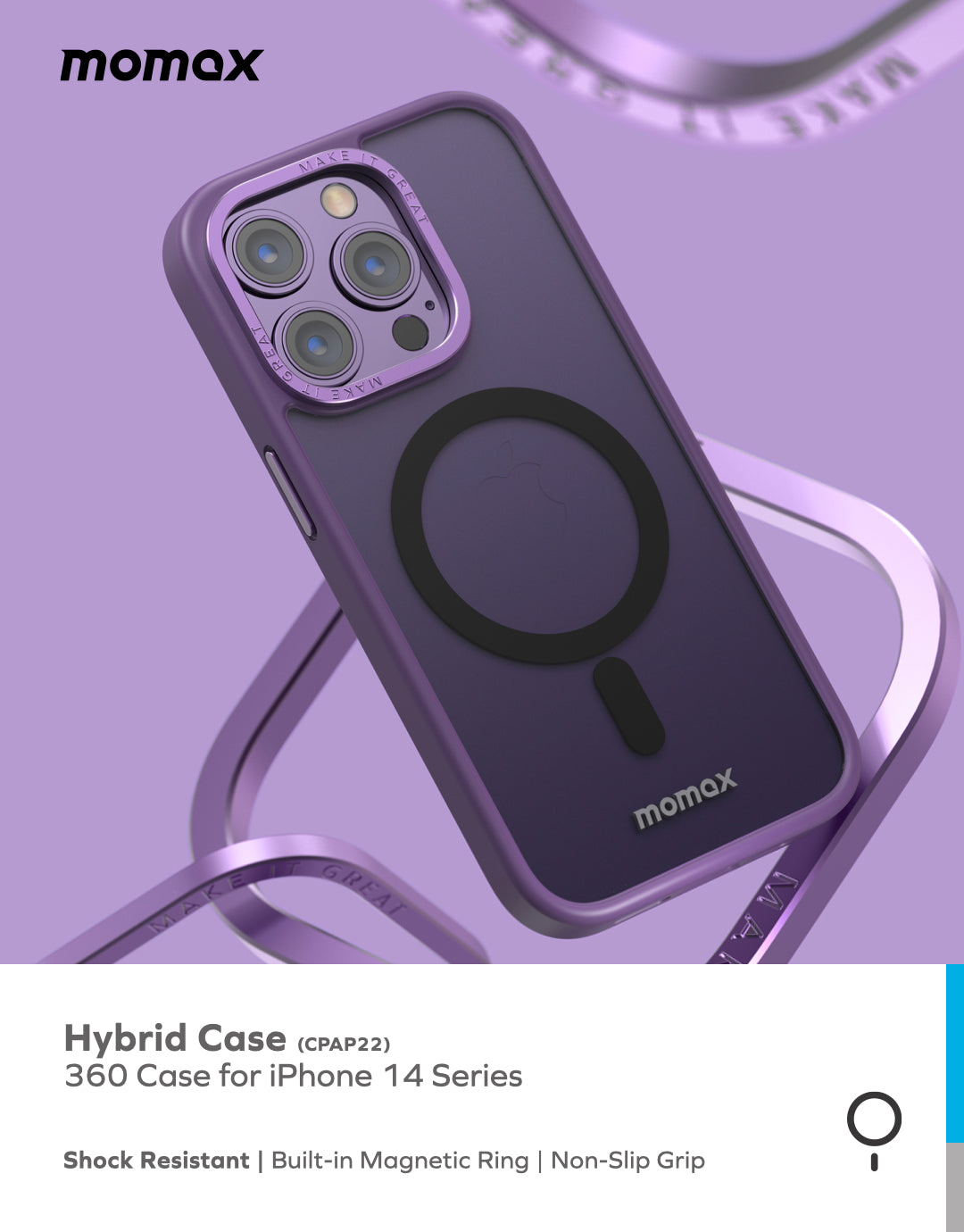 Hybrid Case Magnetic Protective Case for iPhone 14 Series