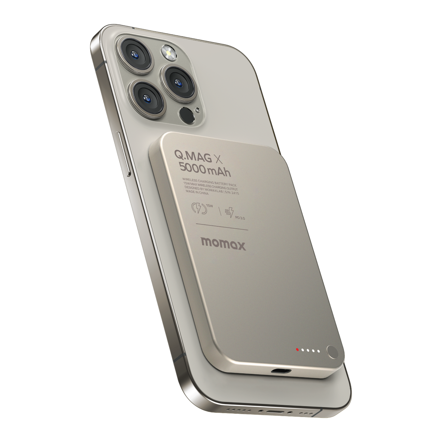 Batterie externe sans fil magnétique Q.Mag X 5000mAh - Gen 2