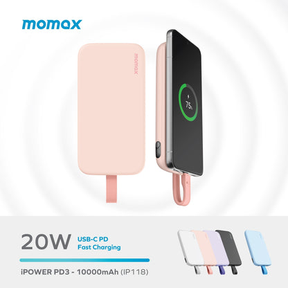 iPower PD3 Power Bank with USB-C Cable 10000mAh