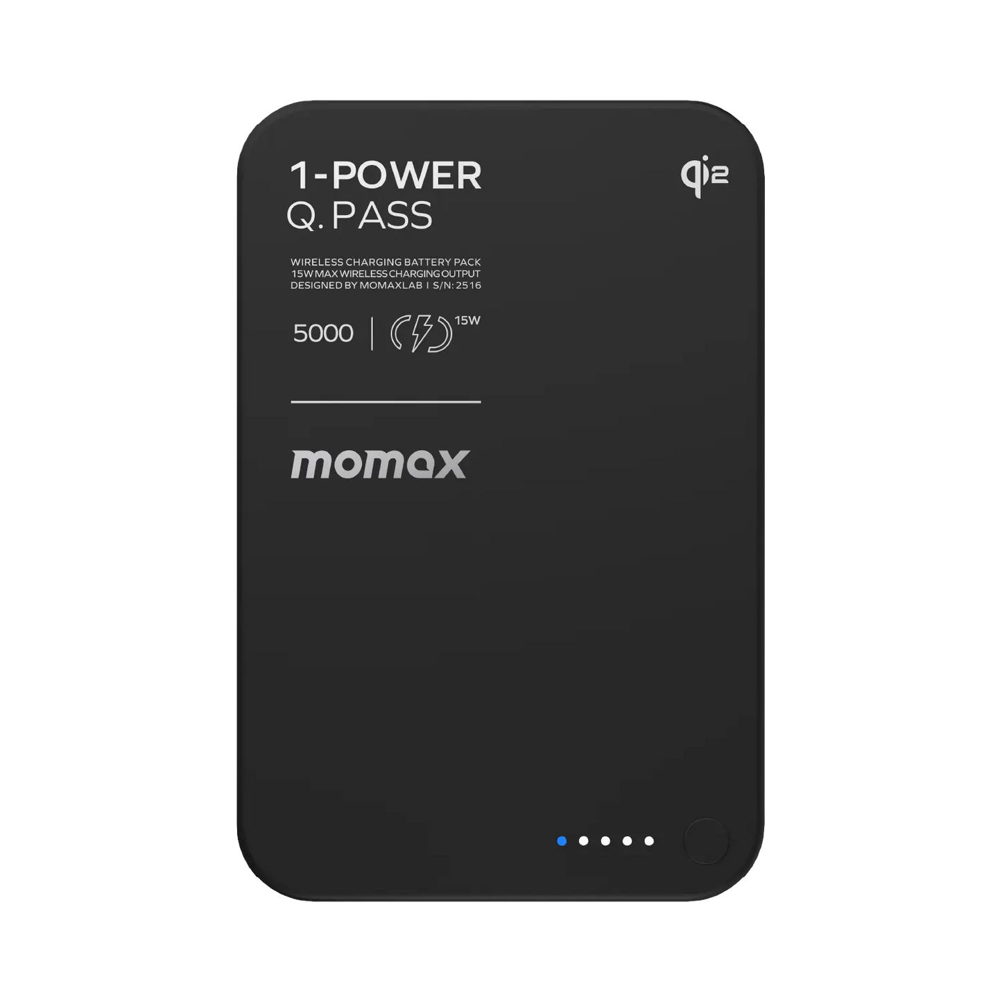 1-Power Q.Pass Qi2 Magnetic Wireless Power Bank 5000mAh
