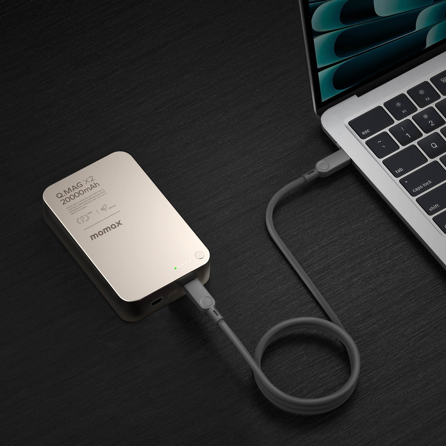 Q.Mag X2 Batterie Externe Sans Fil Magnétique 20000mAh - 2 Génération