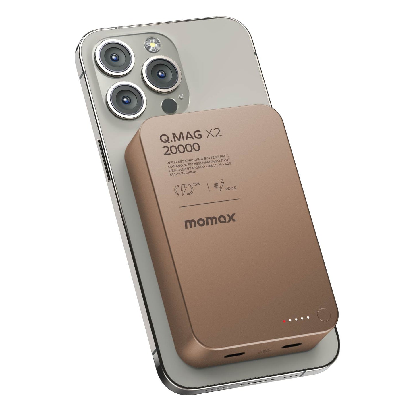 Q.Mag X2 Batterie Externe Sans Fil Magnétique 20000mAh - 2 Génération