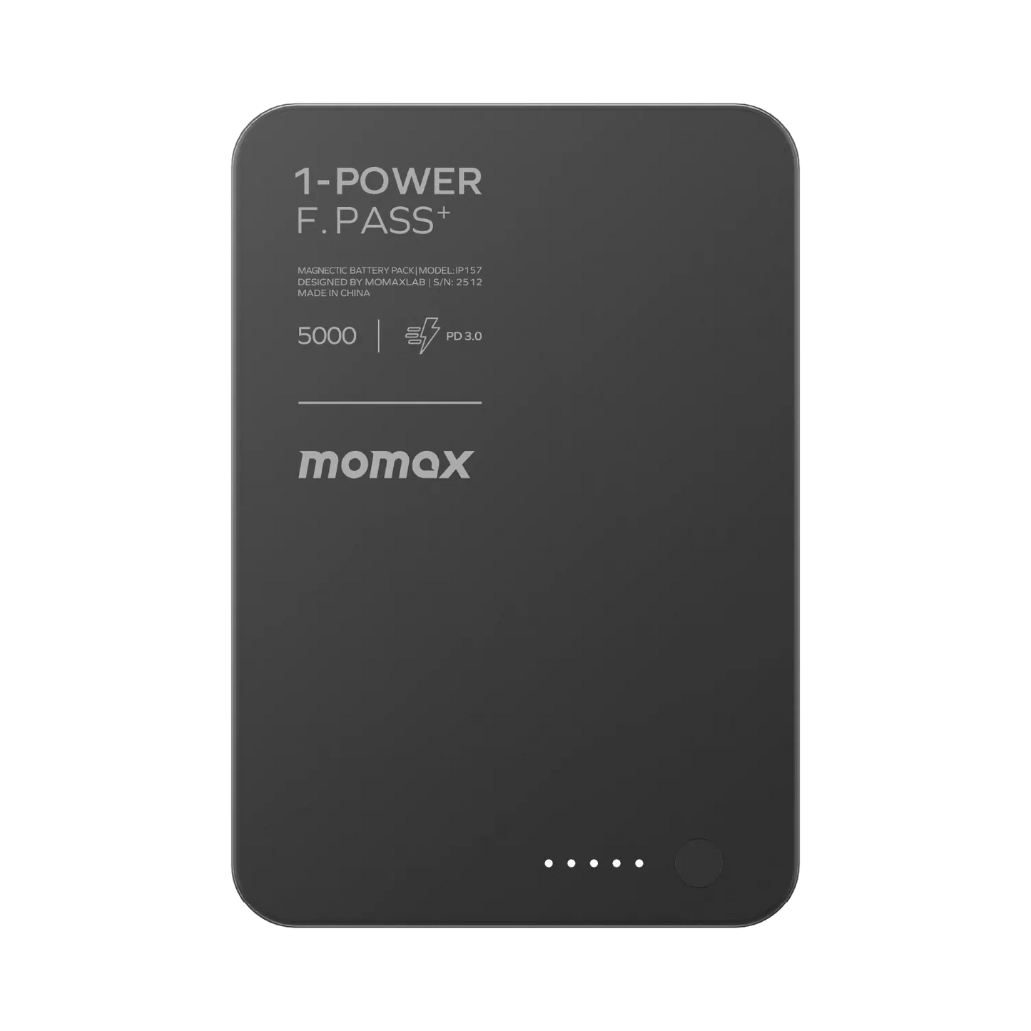 1-Power F.Pass⁺ 5000mAh Magnetic Battery Pack with Built-in Cable