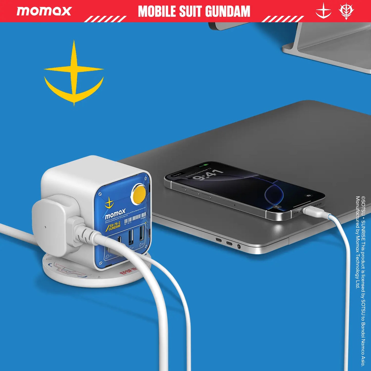 1-Charge Work Flow 3-Outlet GaN Power Cube 30W with USB Ports - Limited Edition