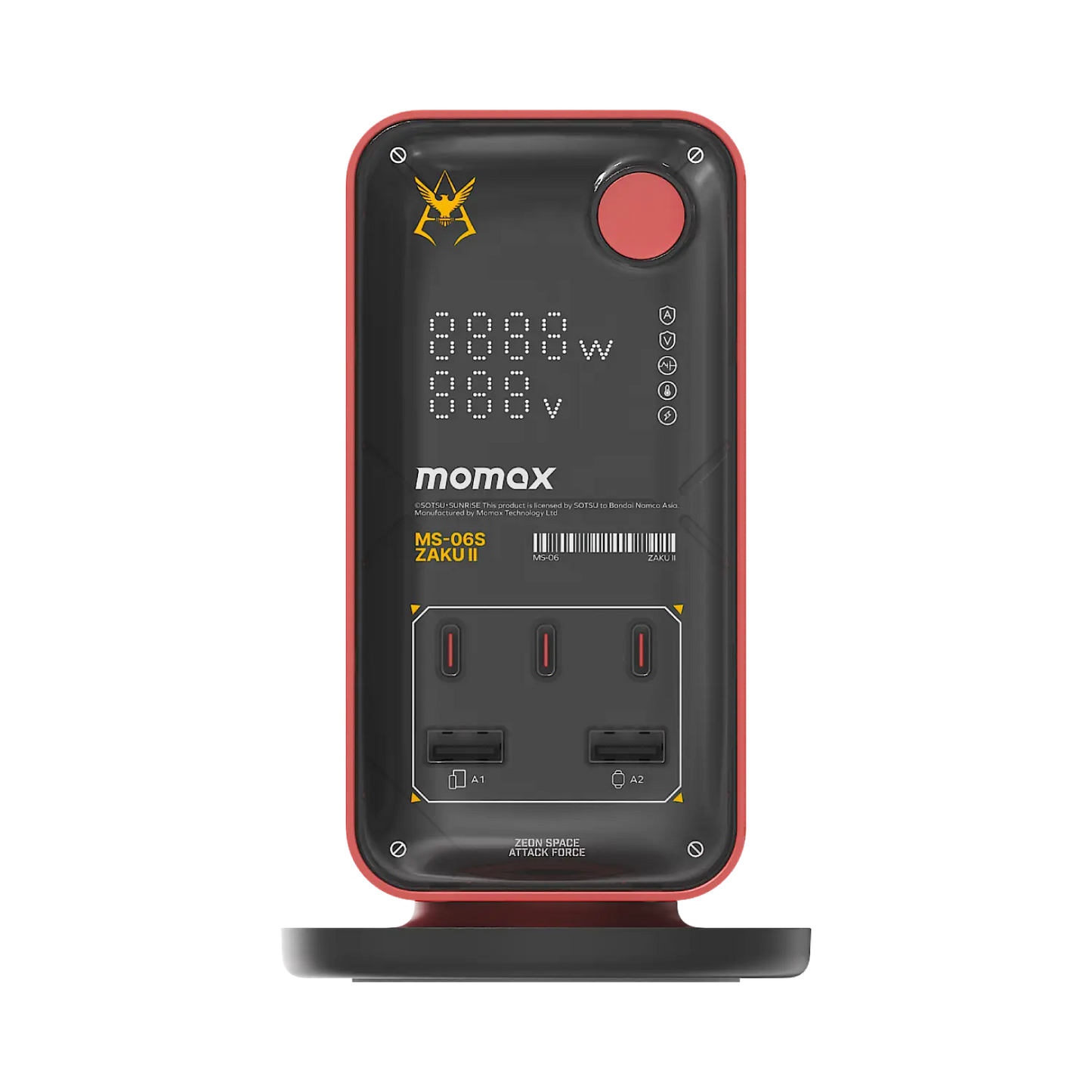 1-Charge Work Flow 6-Outlet GaN Power Tower 35W with USB Ports - Limited Edition