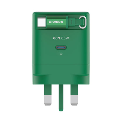 1-Charge+ 1-Port GaN Charger With Built-In USB-C Cable 65W
